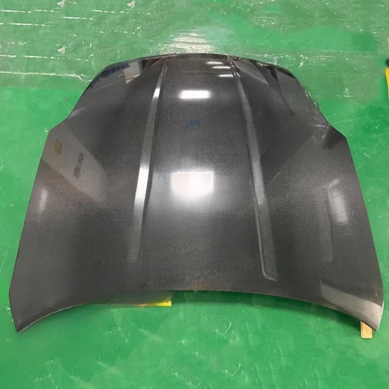 BENSNEES Customized Black OEM Style Front Real Carbon Fiber Bonnet Hood for Nissan 350Z 2005 2006 2007 2008 2009 Upgrade