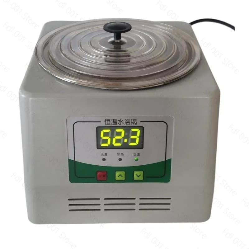Digital Thermostat Water Bath Hot Bath Pot Single Hole Microcomputer Controlled Laboratory Water Bath Dental Lab Equipment HH-1
