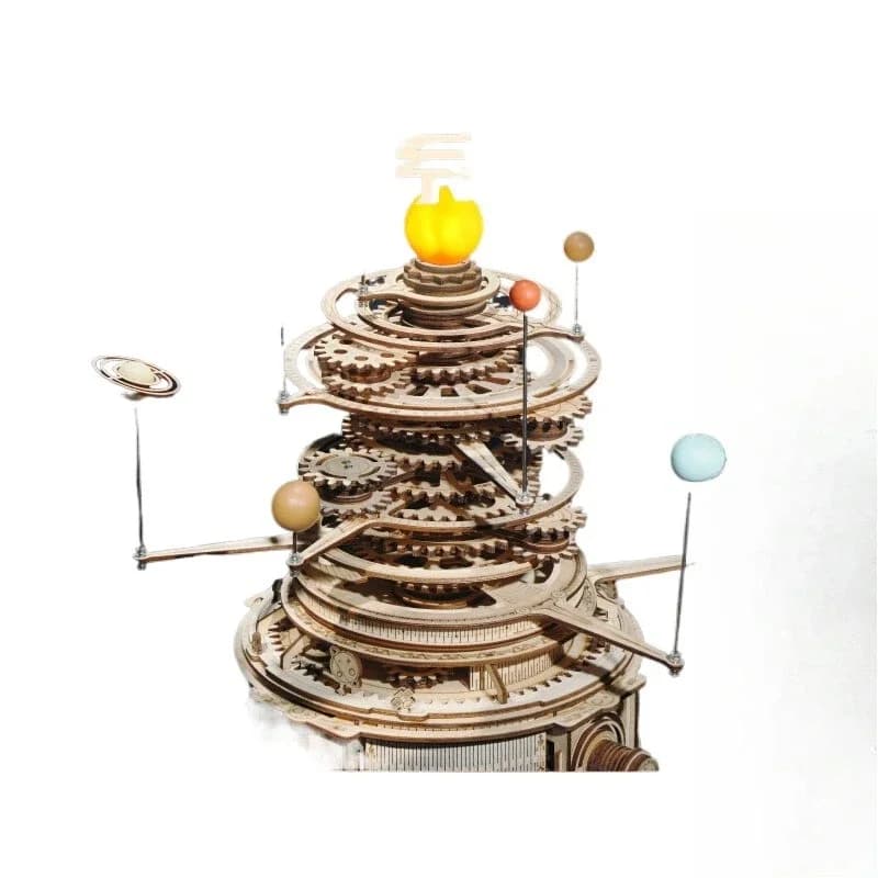 NEW Solar system star orbit wood DIY assembling model wooden 3d three-dimensional puzzle building block boy birthday
