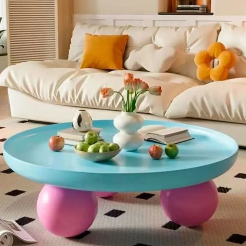 Low Coffee Table Stainless Steel Shelves Polar Oak Finish Noguchi Coffee Table Fluted Mesa De Jantar White Farmhouse Furniture