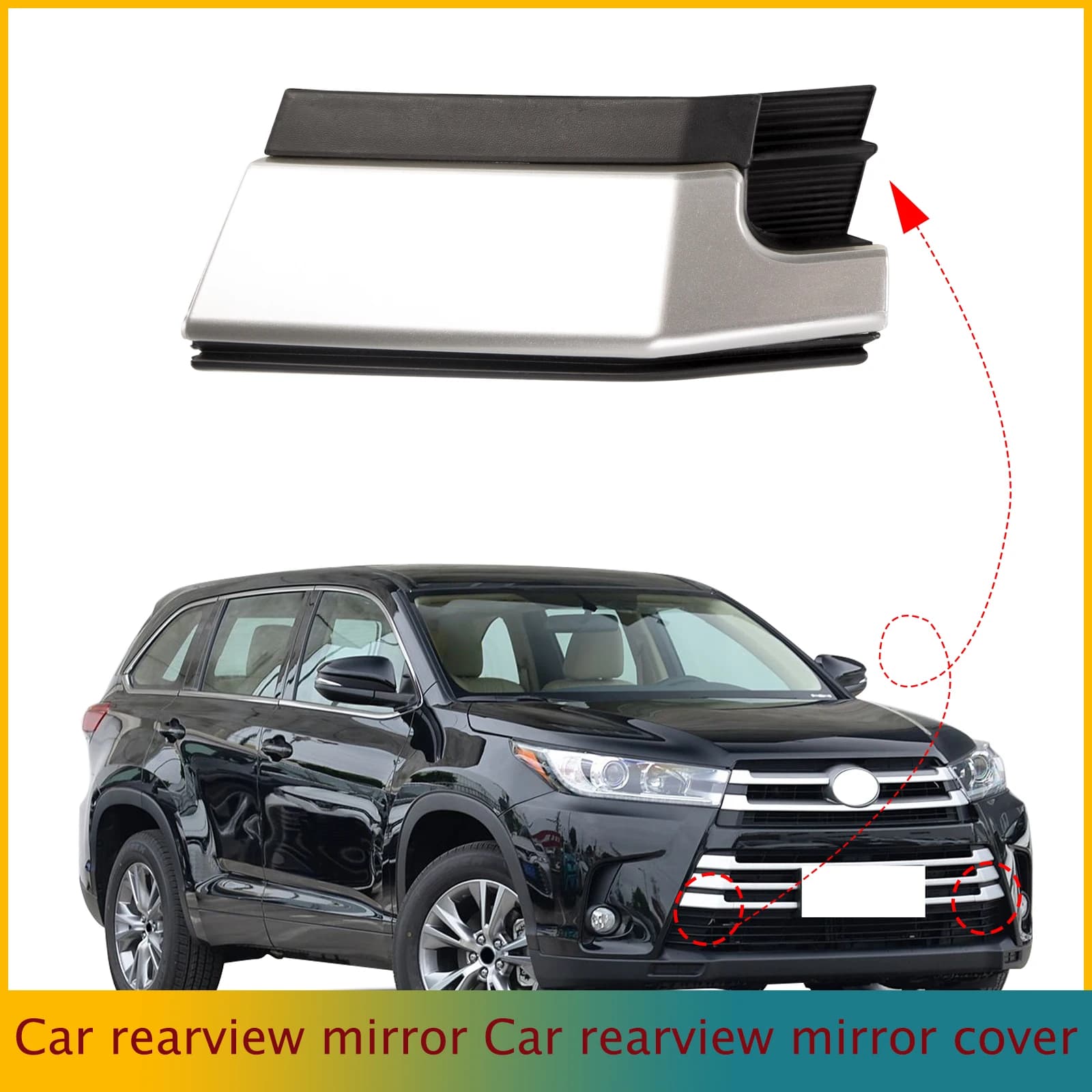 For Toyota Highlander 2017 2018 2019  Front Bumper Tow Hook Cover Cap Eye 521270E920