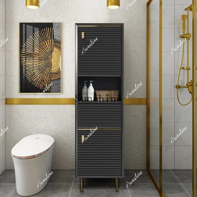 Bathroom washbasin crack toilet storage cabinet floor  FT