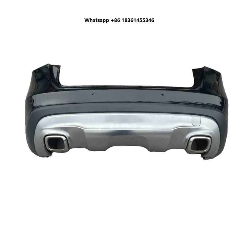 For GLA Series W156 Rear Bumper Assembly Rear Enveloping Exhaust Hood Electroplated Finish Plate The Popular