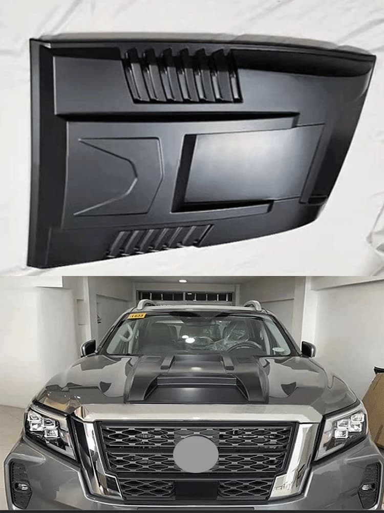 Car Hood Vent Cover For D-max dmax 2015-2019 Intake Hood Ventilation Hood For Navara Np300 2021-2025 Front Bonnet Scoop Hood