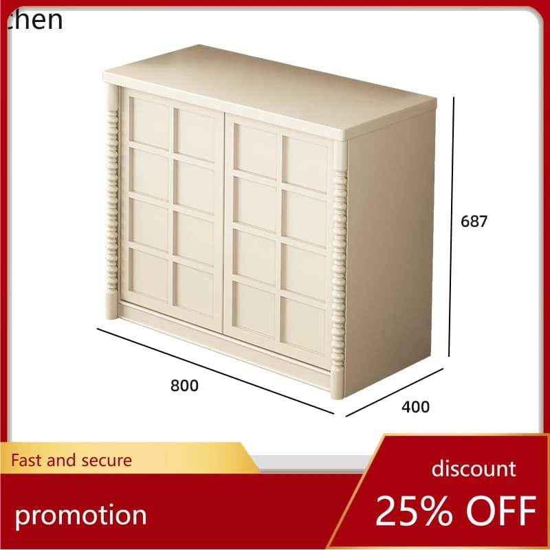 ZML Solid Wood Combination TV High Cabinet Module Combination Display Cabinet Living Room Furniture Floor Cabinet