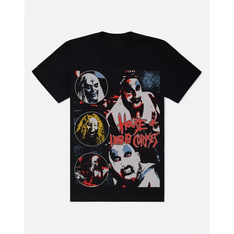 0422 Retro Horror Movie House of 1000 corpses Scary Halloween Gift t shirt Rob zombie Captain spaulding Graphic clothes S-6xl