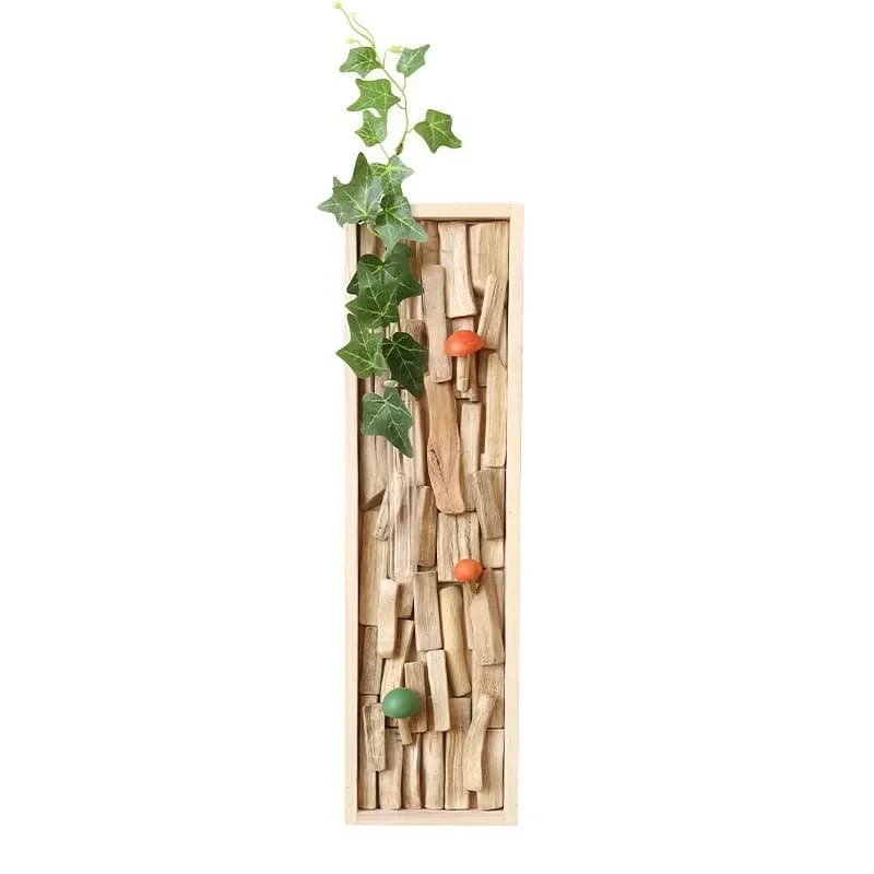Creative wall-mounted flower arrangements, wooden porch living room dining room wall flower arrangements