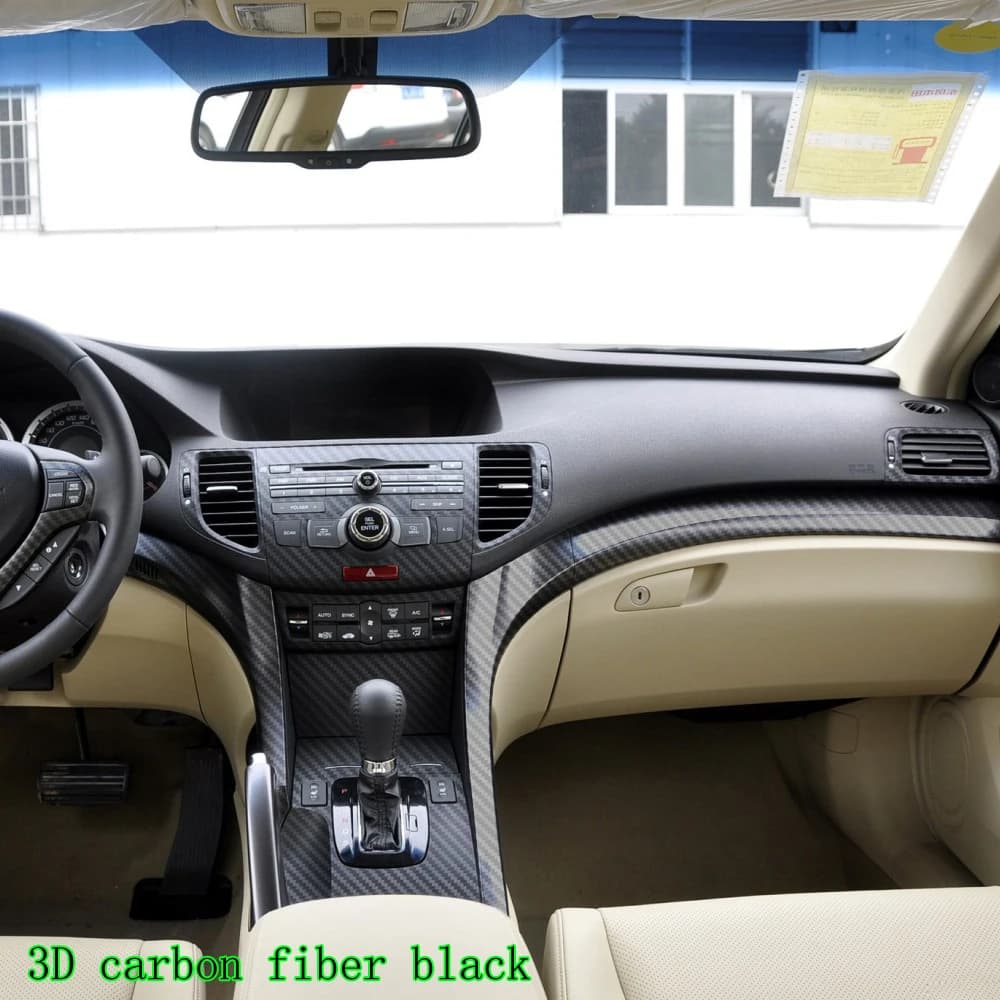 Car carbon fiber stickers suitable for Honda Acura TSX/Accord 2009-2013 center console gear door armrest protective film