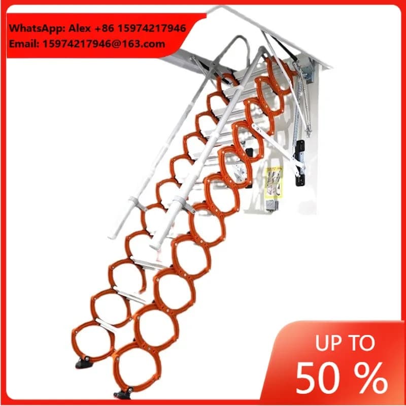 Electric Attic Ladder Remote Control Folding Loft Stairs Ceiling Hidden Ladder