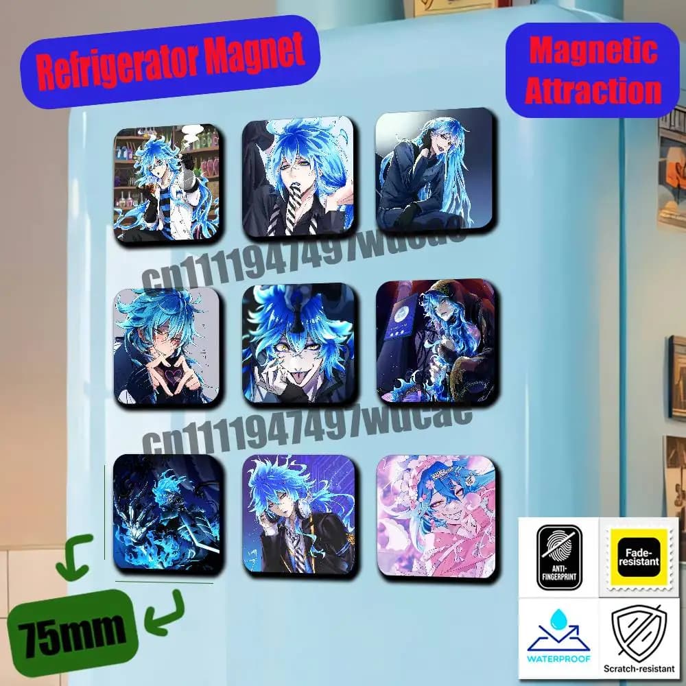 For Idia Shroud Fridge Magnets Freezer Metal Cabinet Custom Refrigerator Magnetic Card Case
