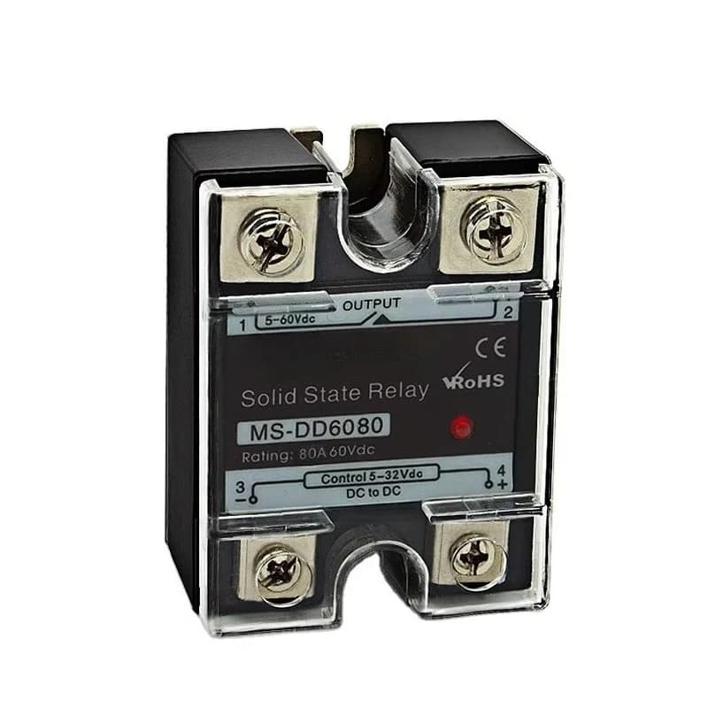 3pcs MS-DD6080 80amps DC to DC Type SSR Relay Miniature Size Sealed Protect Feature