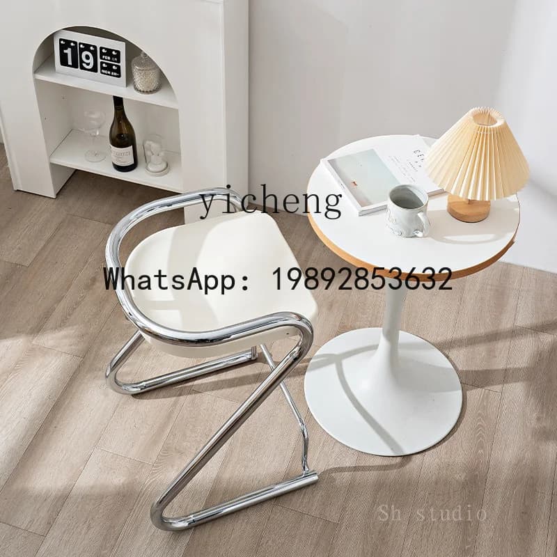 X2  antique style cream bar chair color small apartment restaurant ins style simple creative photography high chair fairy garden