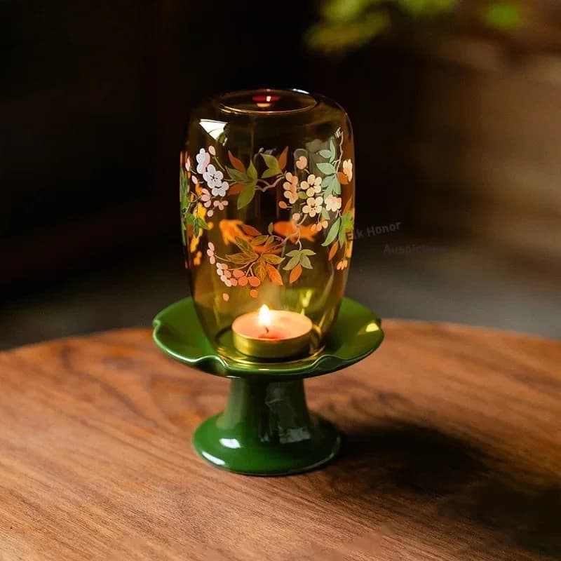 Forbidden City Red Koi Fish Playing Water Candle Holder Scented Aromatic Candles Candle Lights Cafes Home Decorations Ornaments