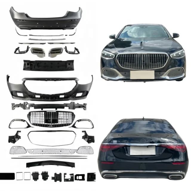 For  Benz S-Class W223 Upgraded with  Front and Rear Body Kit, Suitable for 21-25 Models of  Benz S-Class