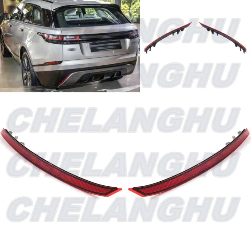 For Land Rover Velar 2018 2019 2020 2021 2022 Pair Left+Right Side Rear Bumper Reflector Light LR093440 LR093439