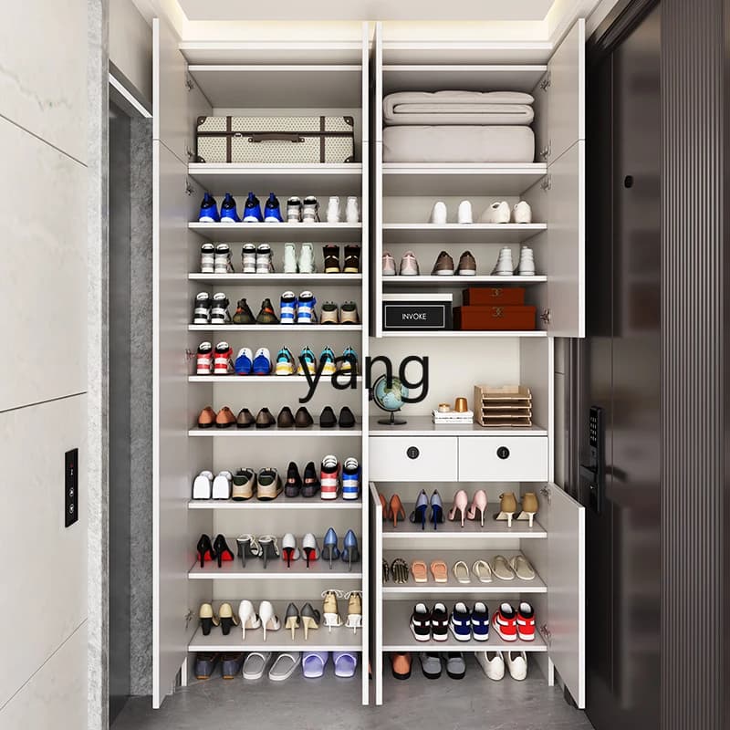 Lmm  Home Door Entrance Cabinet Storage Outdoor Elevator Entrance Shoe Rack Corridor Storage Cabinet