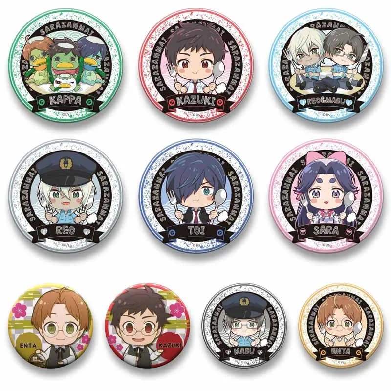 Cute Anime Sarazanmai Soft Button Pins Cartoon Role Cosplay Brooch Jewelry Lapel Badges Clothes Backpack Decor Accessories Gifts