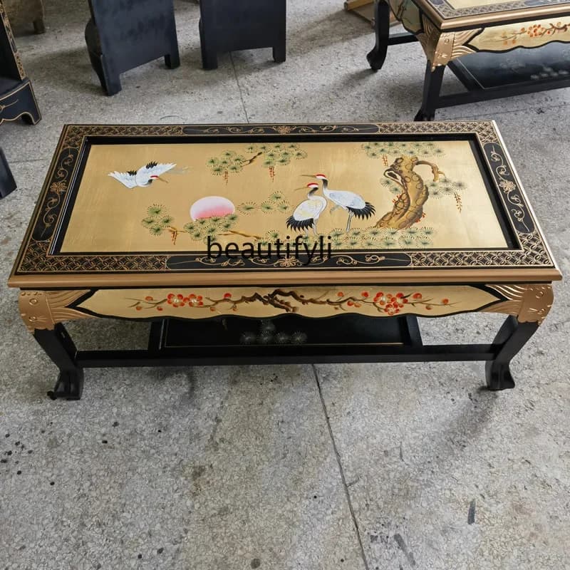 X New model, large coffee table living room, painted furniture tea table bright paint