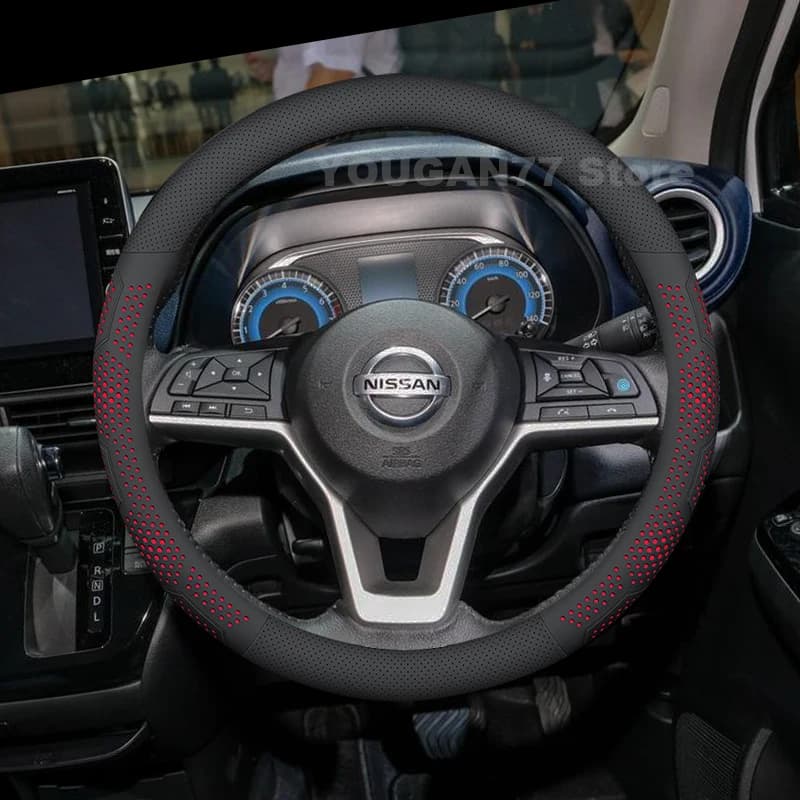 Leather Car Steering Wheel Cover For Nissan Dayz 2019-2020 Covers For Covers Auto interior Nissan navara np300 Accessories