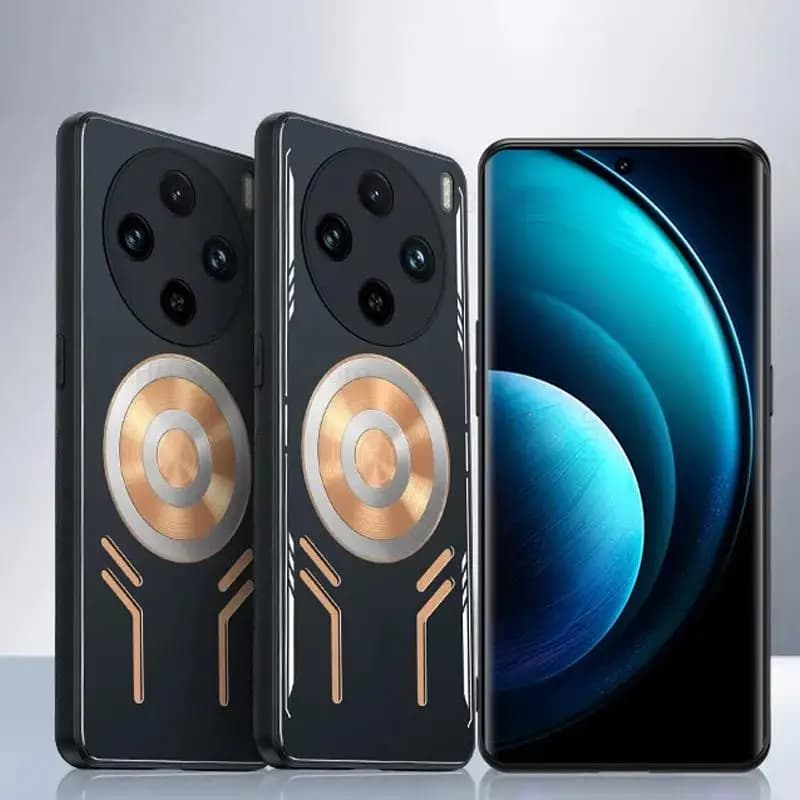 Cooling Heat Dissipation Case For vivo X300 Ultra X300S Heavy Duty Protect Magnetic Copper Cover For Vivo X200 X100 X90S X80 Pro