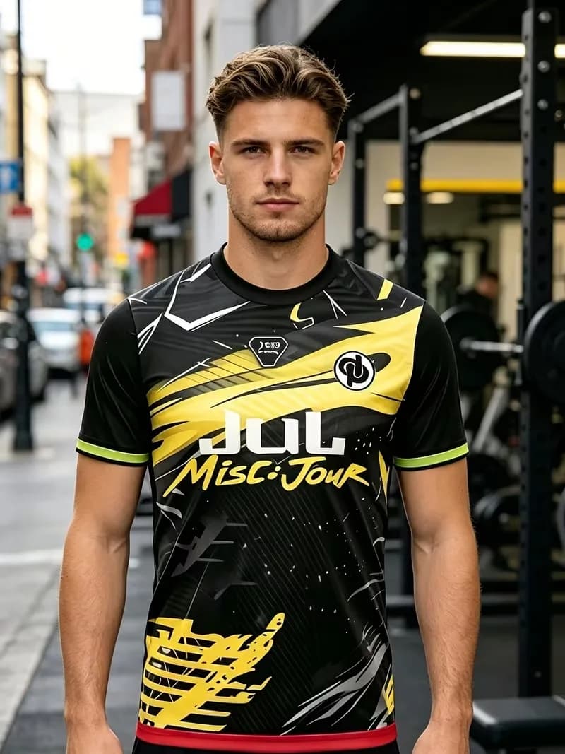 New Custom Name Number Men's T-shirt Black Splash Ink Graffiti Football Shirt Fashion Round Neck Short Sleeve Men's Sportswear