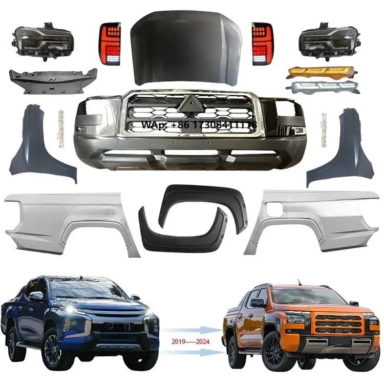 KLT Triton L200 2019 Upgrades to 2024 Body Kit for  Car Bumper Accessory Body Kit
