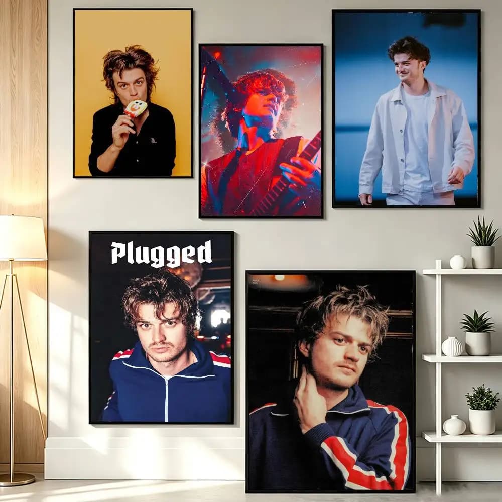 COOL J-Joe Keery Poster HD Self Adhesive Waterproof Wall Art Ideal for Home Office Dorm Gift