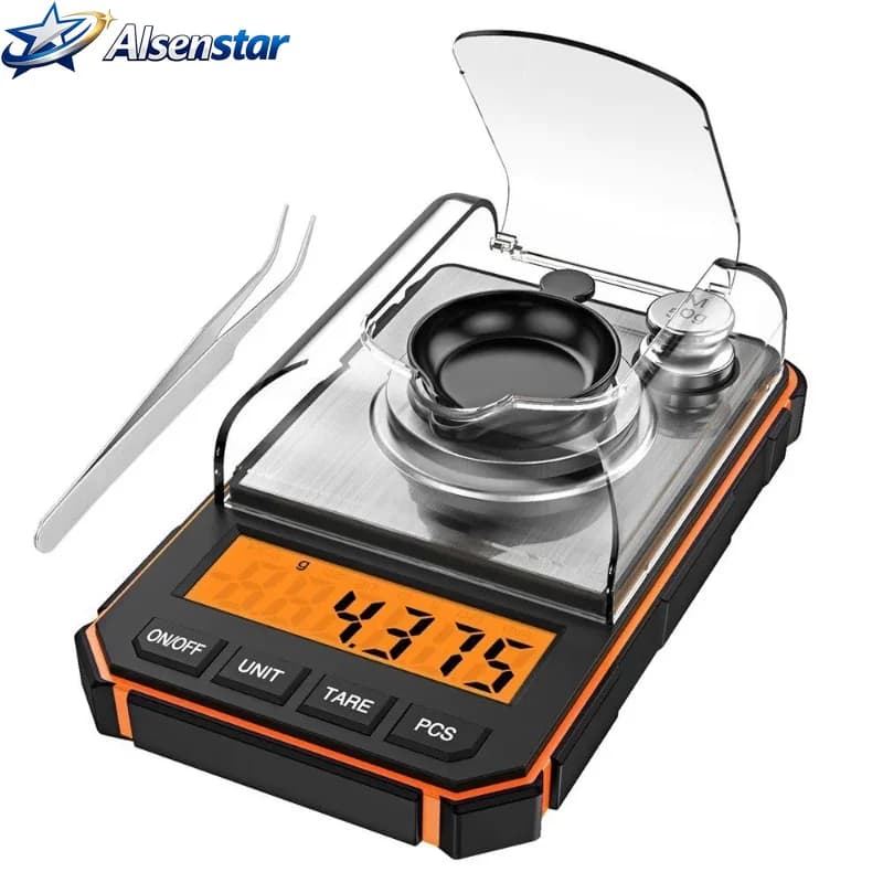 Digital Pocket Scale1pc 0.001g Professional Jewelry Scale 50g Electronic Display Precision Mini Pocket Digital Milligram Scales