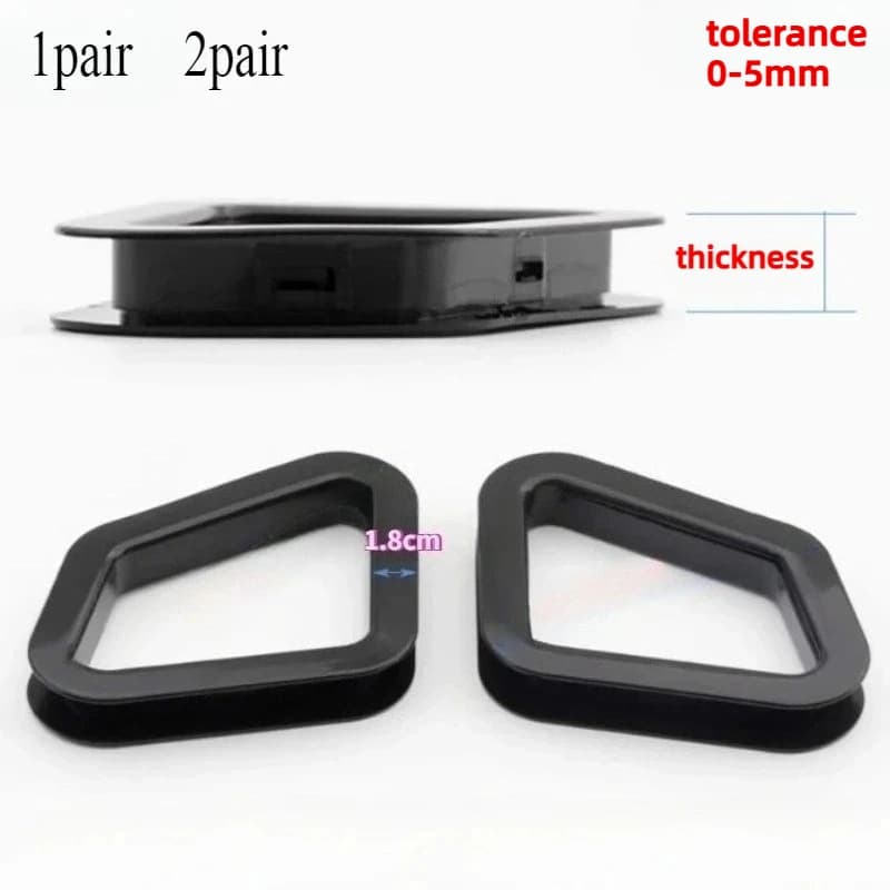 2/3/4cm Adjustable ABS Plastic Car Seat Buckle - Office Chair & Auto Seat Clamp Accessories