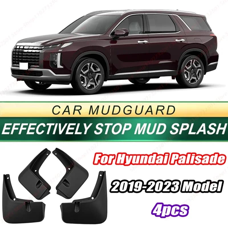 For Hyundai Palisade 2019-2023 Model 4PCS Front Rear Mud Flaps Splash Guards Fender Mudguards Auto Accessories