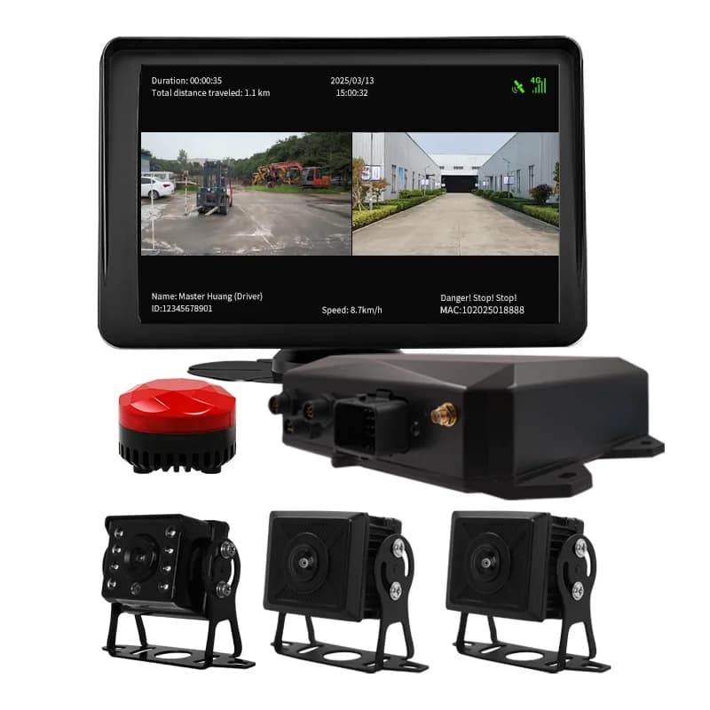 Intelligent Safety Collision Avoidance System for Forklift and Roller Loader AI Driver Behavior Monitoring Car Alarms Product