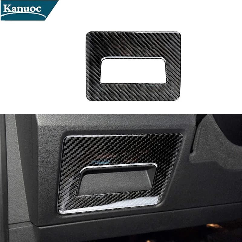 For BMW X1 (F48) 2016 2017 2018 Carbon Fiber Car Stickers Interior Decorative Accessories Driver Side Storage Panel
