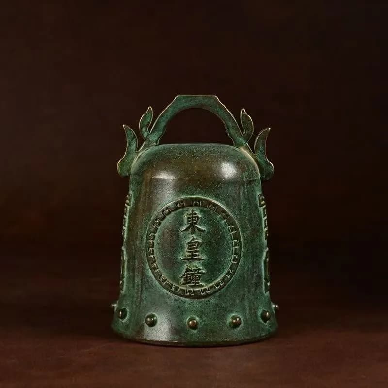 Bronze bell with ancient dragon pattern, exquisite traditional craft ornament
