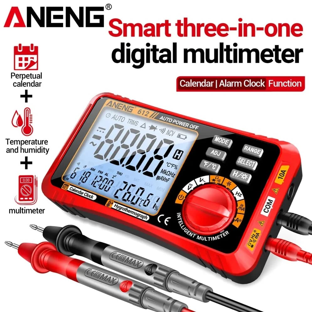 ANENG 612 Smart Digital Multimeter 3 In 1 Tester AC/DC Current Voltage Capacitance Professional Measurement Electrician Tools