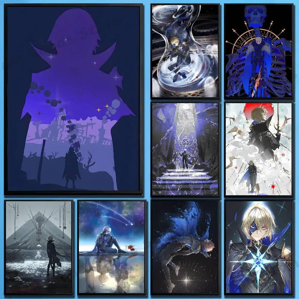 Anime Game D-Dainsleif Poster For Wall Prints for Living Room Bedroom Office Home Decoration Gift