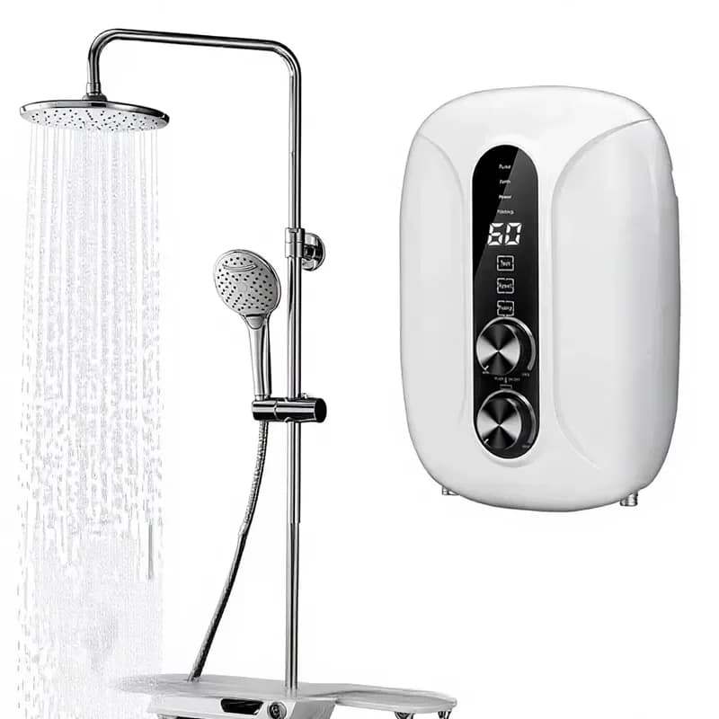 Instant Electric Water Heater for Home Use Fast Direct Heating Wall Mounted No Storage