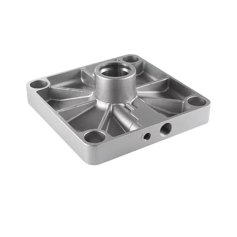 Standard Aluminum Cylinder End Cover Fittings Pneumatic Parts Front/Rear Accessories Cylinder Actuator 1 Year
