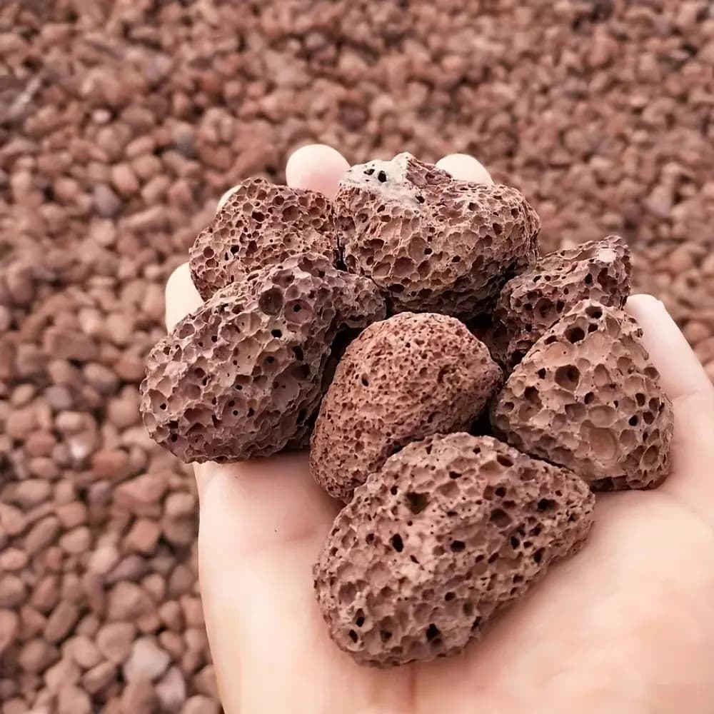 250g Natural Porous Red Volcanic Rock Original Stone Bio Filter For Aquarium Irregular Aromatherapy Essential Oil Diffuser