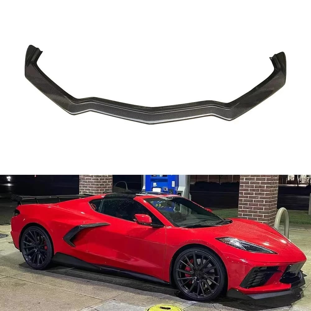 Wholesale Carbon Fiber Front Lip for Chevrolet Corvette C8 5VM Style Front Splitter