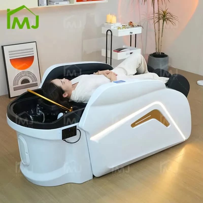 Thai Shampoo Chair Hair Washing Basin Salon Furniture Korean Head Spa Beds With Massage