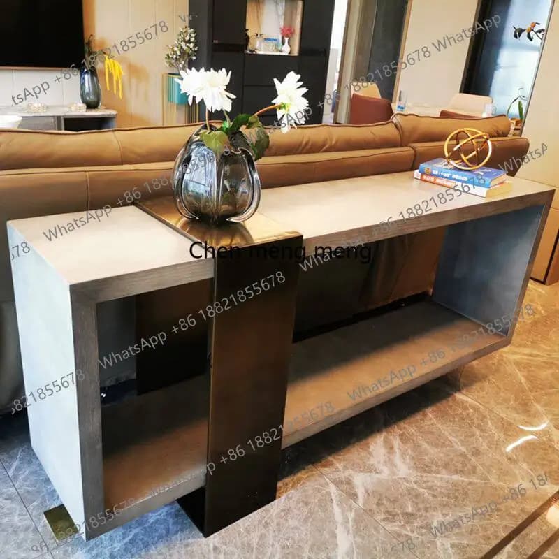 Italian light luxury entrance cabinet minimalist modern entrance table dining side cabinet living room