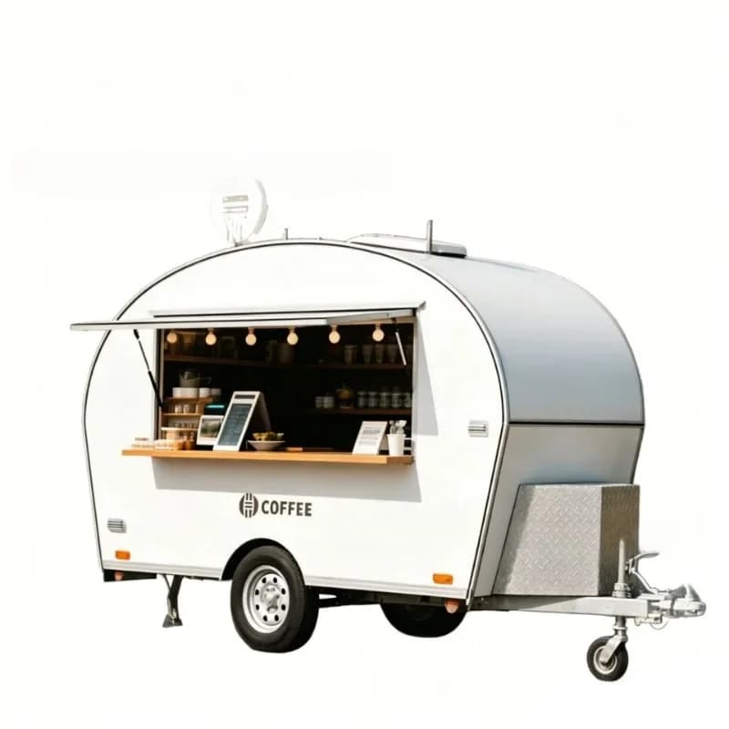 Special-shaped tractor snack truck, mobile fast food trailer