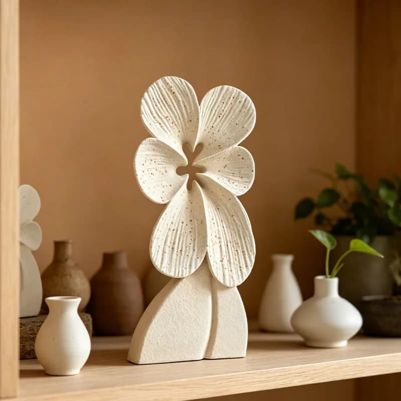 H1  Flower Language Sculpture Advanced Sense Art Ornament Housewarming Gift Living Room Hotel Clubhouse