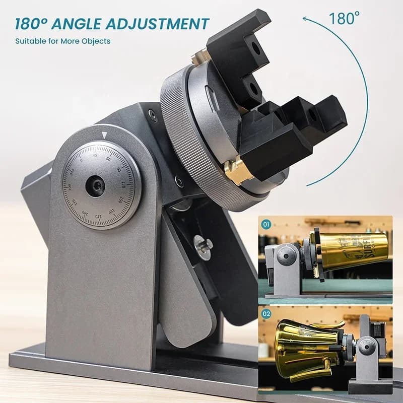 Maker R1 Multifunctional Rotary Clamp R2 Roller Rotary Device for Laser Engraver CNC Router Cup Engraving