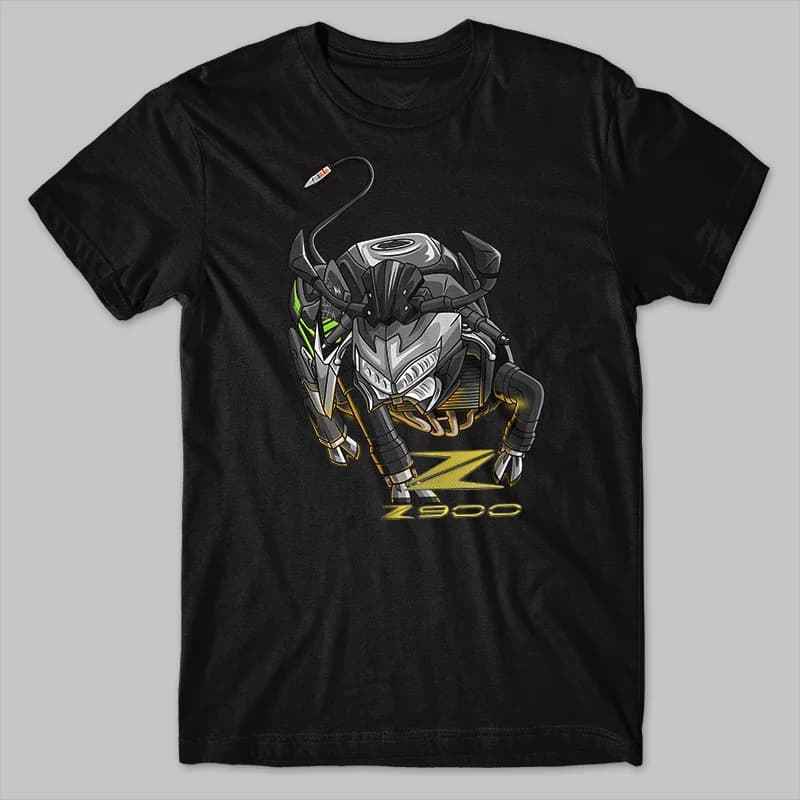 Classic Japanese Motorcycle Z900 Bull Inspired T-Shirt 100% Cotton O-Neck Short Sleeve Summer Casual Mens T-shirt Streetwear
