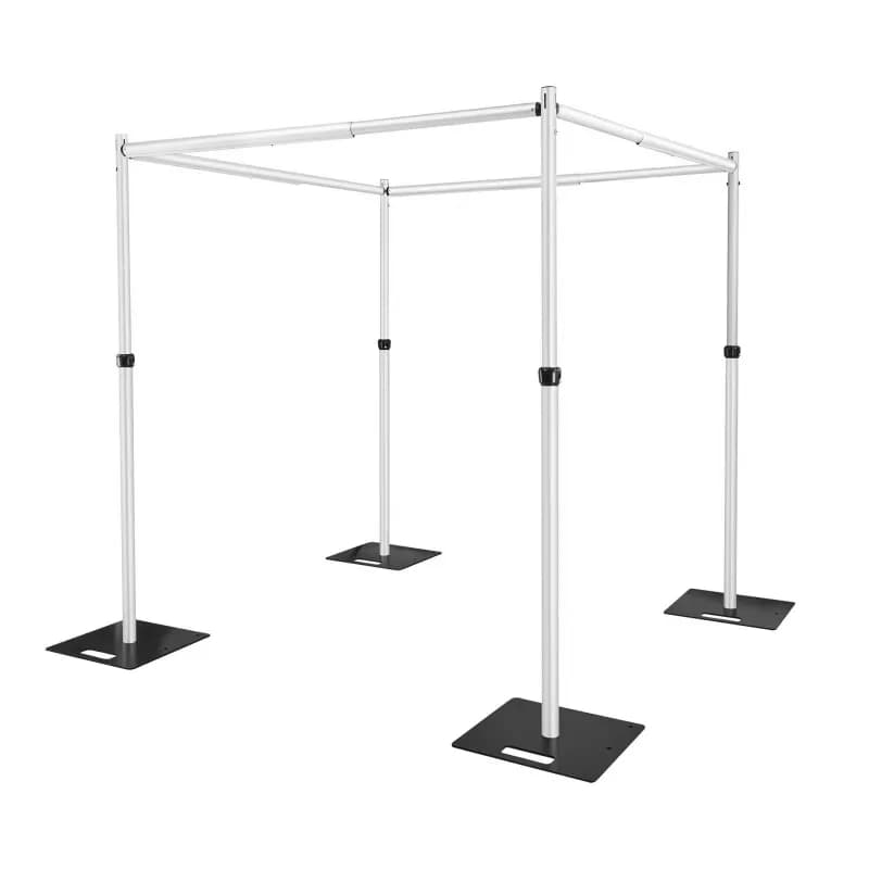 Bold retractable aluminum tube curtain frame wedding arch wedding curtain stage background frame
