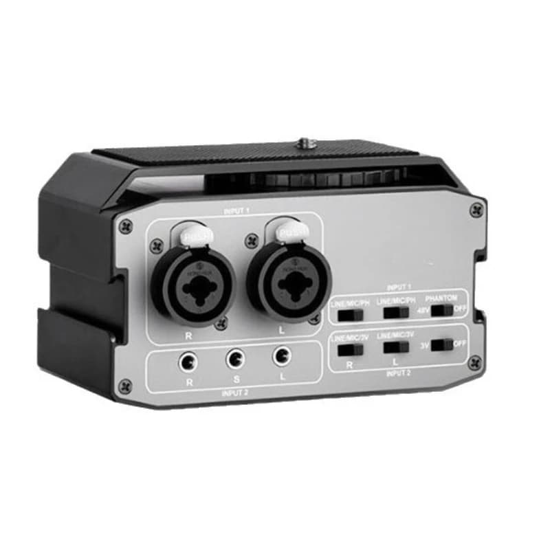 Dual channel mixer phone camera mini mixer audio input