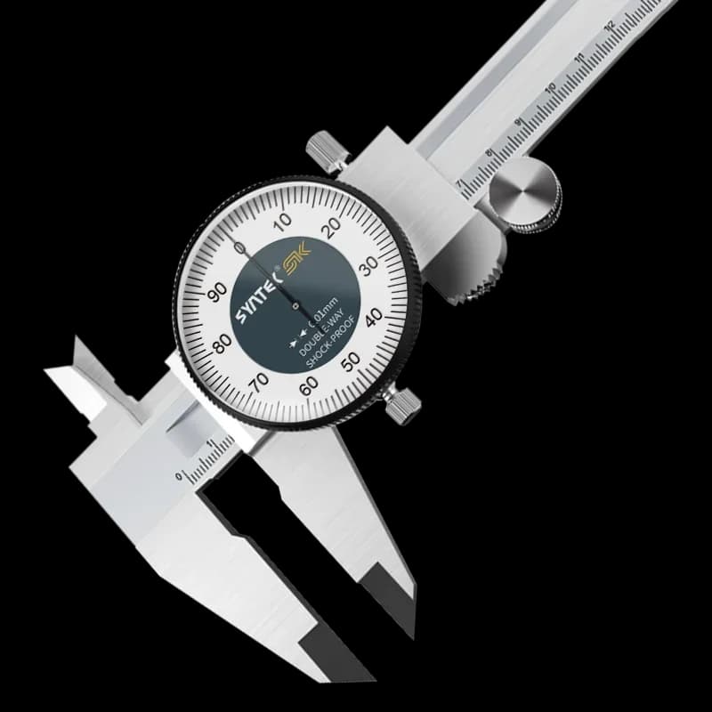 0.01mm Bidirectional Shock-proof Stainless Steel Vernier Caliper 0-300mm Dial Calipers Metric Gauge Measuring Tool 100mm 200mm
