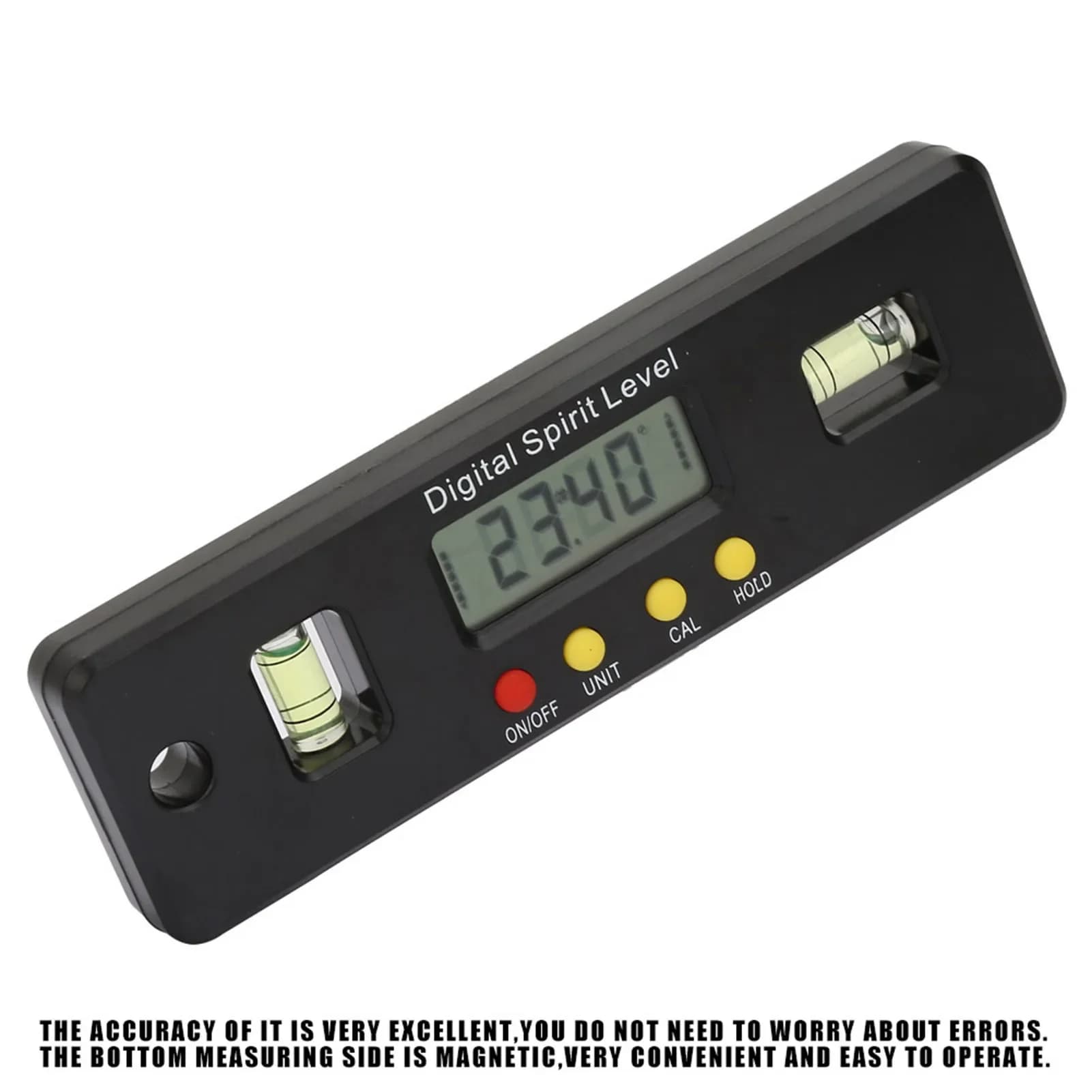 Gauge Measurement Precision Engineering 360 Degrees Mini Digital Protractor Angle Finder Inclinometer Magnetic Bottom Tool