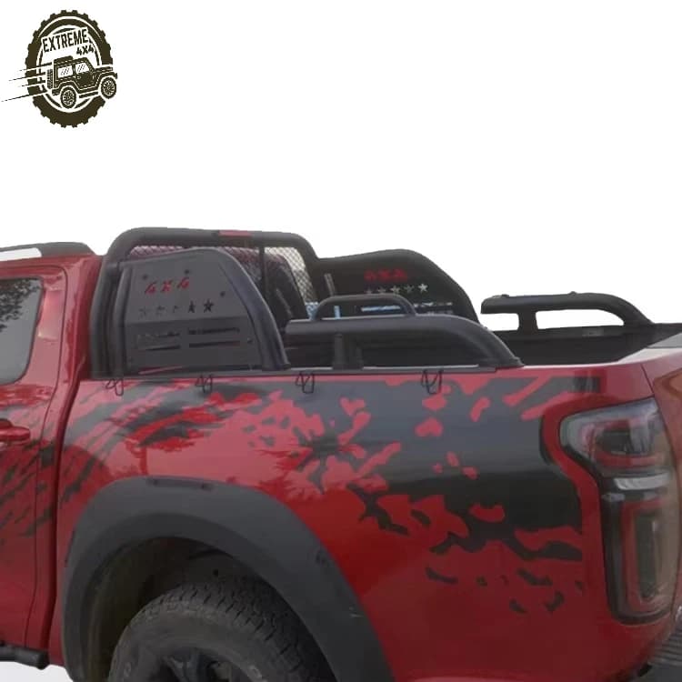 Factory Price Universal 4x4 Pickup  Roll Bar Manganese Steel Sport Roll Cage for Ford Ranger F-150 JAC Toyota Hilux Revo Vigo